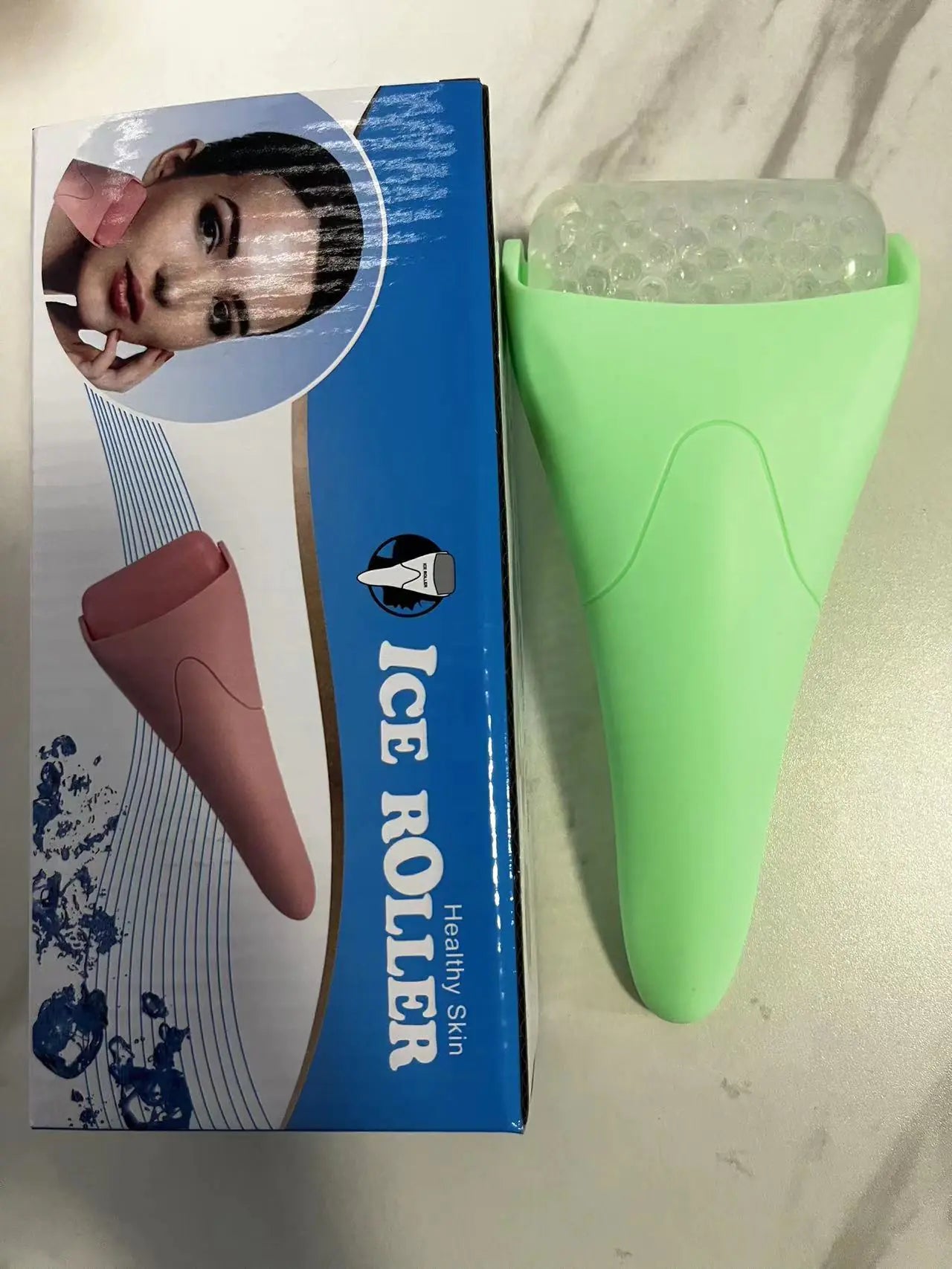Beauty Ice Roller Face Massage Tool with Cold Balls