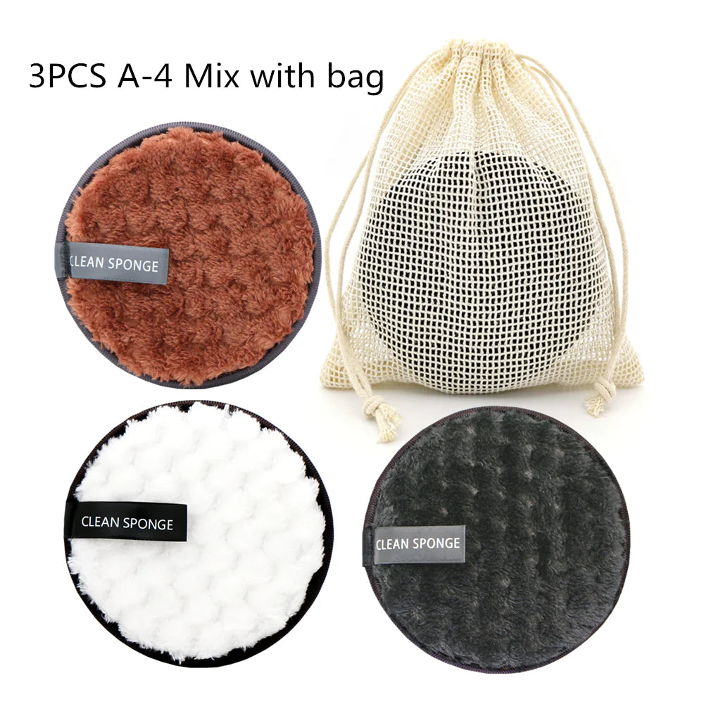 Pineapple Grid  Cleansing Cotton Makeup Remover Puff